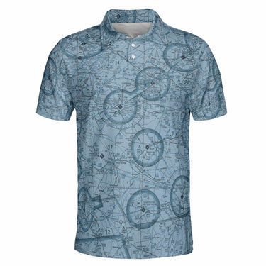 AOP Polo Shirt The Auburn Blues Sports Polo