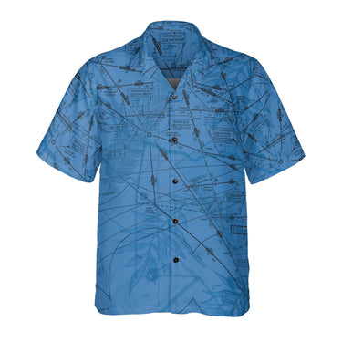 AOP Coconut Button Shirt The Camarillo IFR Tropical Blue Coconut Button Camp Shirt