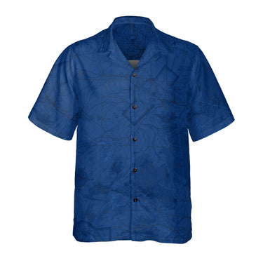 AOP Coconut Button Shirt The Casper Deep Blue Coconut Button Camp Shirt