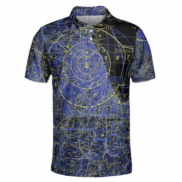 AOP Polo Shirt The Chicago Midnight Sky Polo Shirt