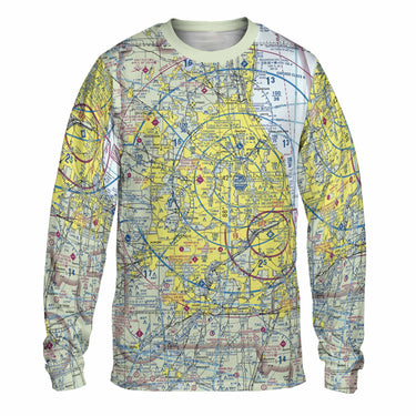 AOP Long Sleeve Tee The Chicago VFR Long Sleeve Performance Crewneck Shirt