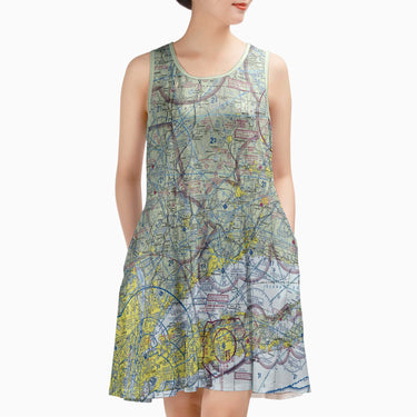 AOP Sleeveless Dress The Connecticut Aviator Sundress