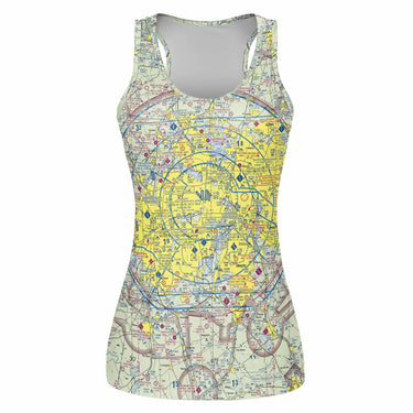 AOP Womens Tank Top The Dallas Aviator VFR Women's Tank Top