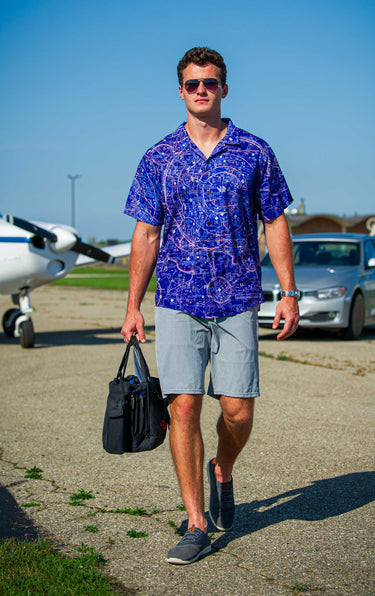 AOP Coconut Button Shirt The Dallas Night Sky Coconut Button Camp Shirt