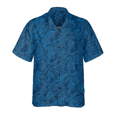 AOP Coconut Button Shirt The Dayton - Wright Patterson Tropical Blue Coconut Button Camp Shirt