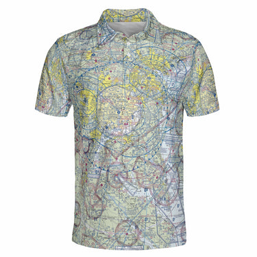 AOP Polo Shirt The DC to Baltimore Flight Above Polo Shirt