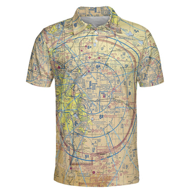 AOP Polo Shirt The Denver Aviator VFR Polo Shirt