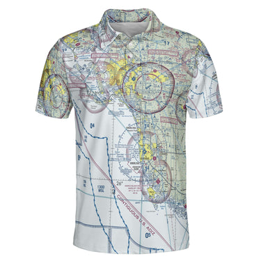 AOP Polo Shirt The Ft Myers Coastal Flight Polo