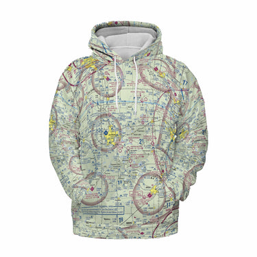 AOP Lightweight Hoodie The Jackson to Howell Michigan VFR Lightweight Sweatshirt Hoodie