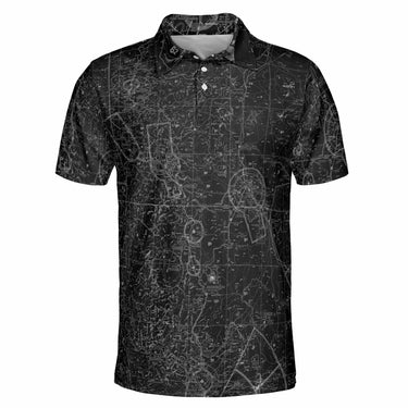 AOP Polo Shirt The Klamath to Brookings Night Flight Polo Shirt