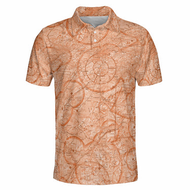 AOP Polo Shirt The Knoxville Aviator VFR Orange Men's Polo
