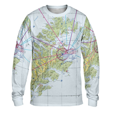 AOP Long Sleeve Tee The Kodiak Long Sleeve Performance Crewneck Shirt
