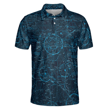 AOP Polo Shirt The Lexington Aviator Midnight Sky Polo Shirt