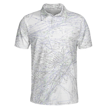 AOP Polo Shirt The Long Island to Buffalo IFR Tracks Polo Shirt