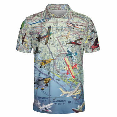AOP Polo Shirt The Loves Landing Flyby Polo Shirt