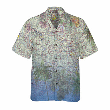 AOP Coconut Button Shirt The Madison to La Crosse Tropical Palms Coconut Button Camp Shirt