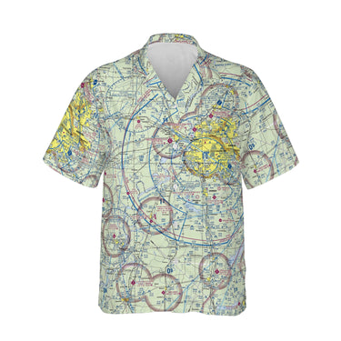AOP Hawaiian Shirt The Memphis VFR Aviator Standard Camp Shirt