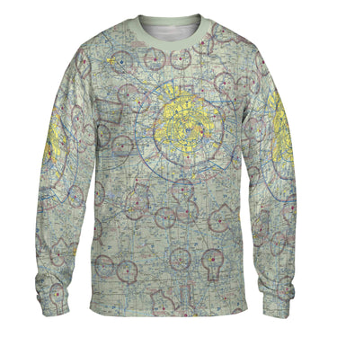 AOP Long Sleeve Tee The Minneapolis Aviator Long Sleeve Crewneck Tee Shirt