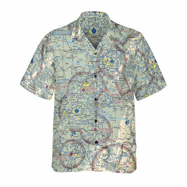 AOP Coconut Button Shirt The Morgantown Aviator VFR Coconut Button Camp Shirt