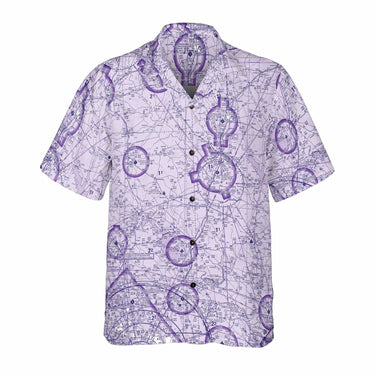 AOP Coconut Button Shirt The Nacogdoches Purple VFR Coconut Button Camp Shirt