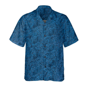AOP Coconut Button Shirt The Newark Blue Tropical Coconut Button Camp Shirt