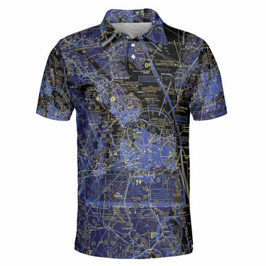 AOP Polo Shirt The Oceana Super Hornet Night Flight Polo Shirt