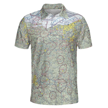 AOP Polo Shirt The Ohio Valley Aviator VFR Polo Shirt