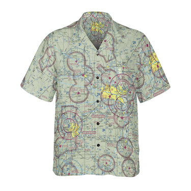AOP Coconut Button Shirt The Omaha VFR Aviator Coconut Button Camp Shirt