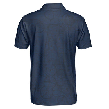 AOP Polo Shirt The Oshkosh VFR Navy Blue Polo