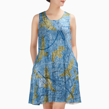 AOP Sleeveless Dress The Prescott Valley Sundress