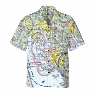 AOP Coconut Button Shirt The Punta Gorda Aviator VFR Coconut Button Camp Shirt