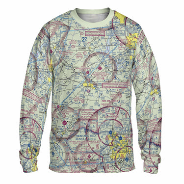 AOP Polo Shirt The Raleigh Executive Long Sleeve Custom Crewneck Shirt