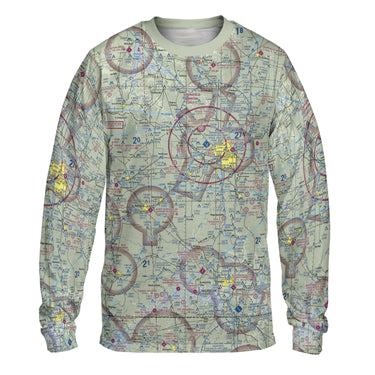 AOP Long Sleeve Tee The Springfield MO Long Sleeve Performance Crewneck Shirt