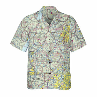 AOP Coconut Button Shirt The Waukesha Aviator VFR Coconut Button Camp Shirt