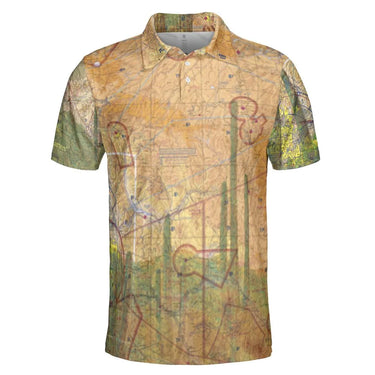 Green and tan aviation-theme Polo Shirt