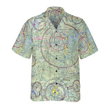 AOP Coconut Button Shirt The Bentonville Aviator VFR Coconut Button Camp Shirt