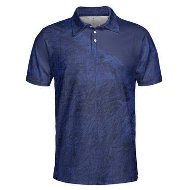 AOP Polo Shirt The Camp Eagle Vietnam Huey Blue Polo Shirt