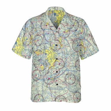 AOP Coconut Button Shirt The Charlotte Aviator VFR Coconut Button Camp Shirt