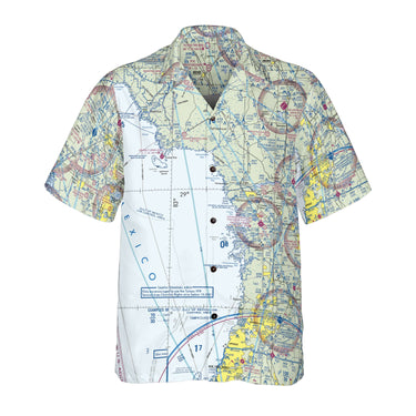 AOP Coconut Button Shirt The Crystal River and Cedar Key VFR Coconut Button Camp Shirt