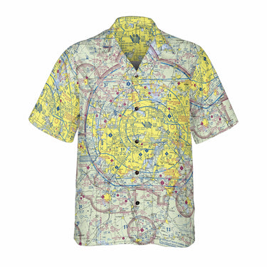 AOP Coconut Button Shirt The Dallas Aviator VFR Coconut Button Camp Shirt