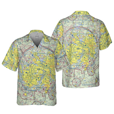 AOP Pocket Hawaiian Shirt The Dallas Aviator VFR Pocket Shirt