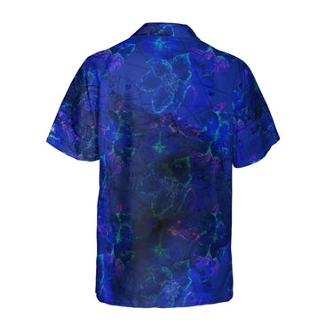 Blue aviation-theme polo shirt