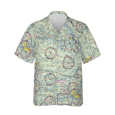 AOP Hawaiian Shirt The Dubuque VFR Flight Above Camp Shirt