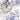 swatch from White aviation-theme women's polo shirt with purple floral pattern