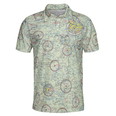 AOP Polo Shirt The Elizabethtown VFR Flyer Tropical Polo