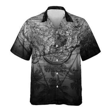 AOP Pocket Hawaiian Shirt The Emerald Coast Jet Ready Pocket Shirt