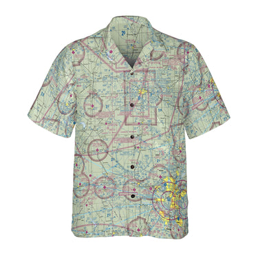AOP Coconut Button Shirt The Enid and Vance AFB VFR Aviator Coconut Button Camp Shirt