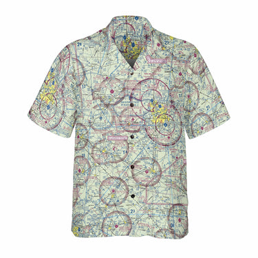 AOP Coconut Button Shirt The Fayetteville Aviator VFR Coconut Button Camp Shirt