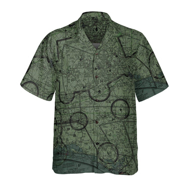 AOP Coconut Button Shirt The Ft. Rucker OD Green Aviator Coconut Button Camp Shirt