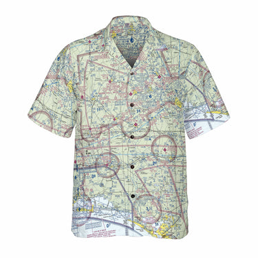 AOP Coconut Button Shirt The Ft. Rucker VFR Aviator Coconut Button Camp Shirt
